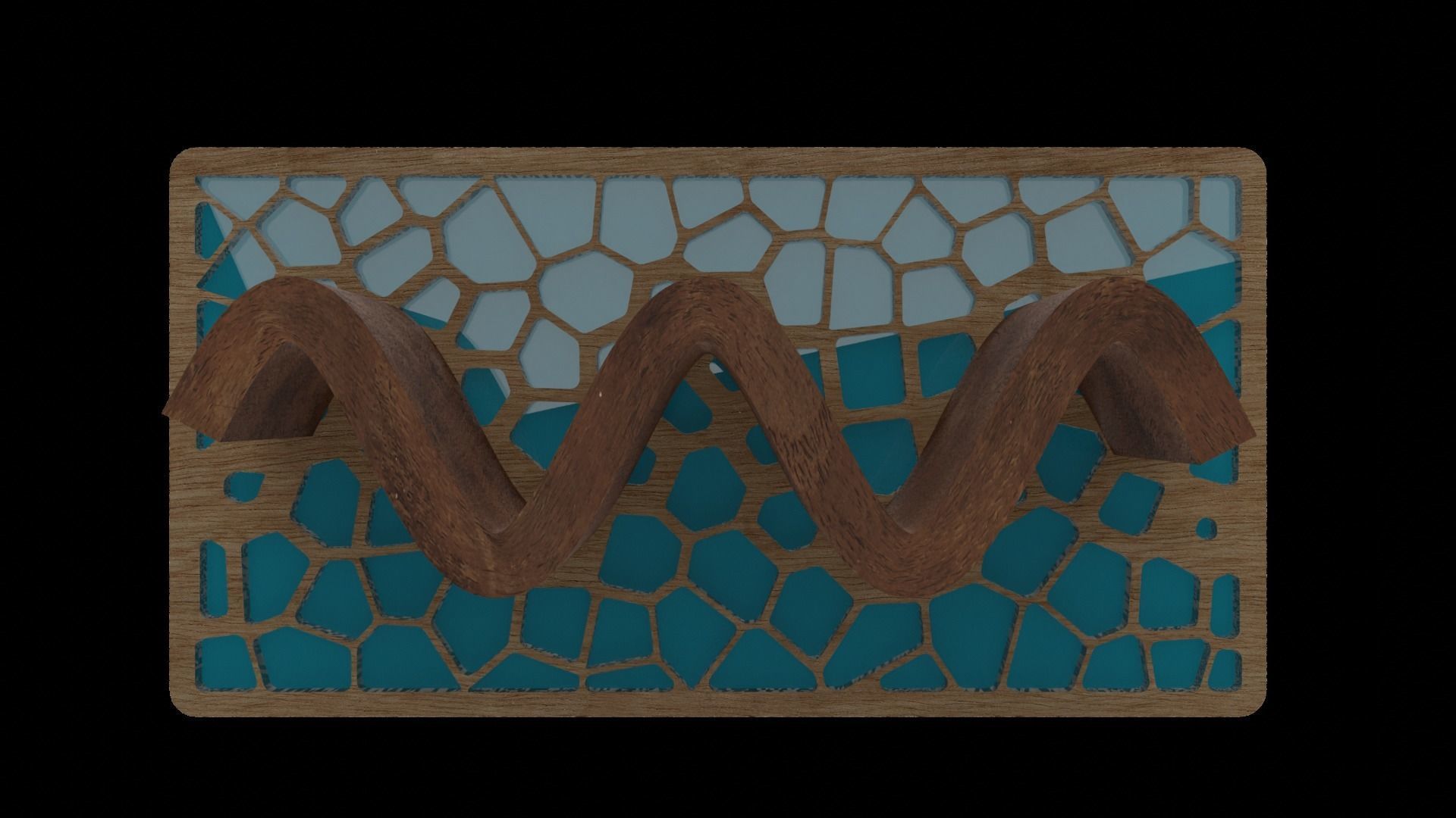 Organic Pattern Three Dining tables 3D model_42