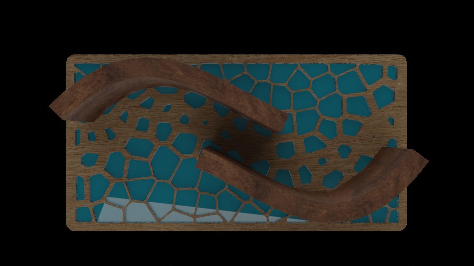 Organic Pattern Three Dining tables 3D model_18