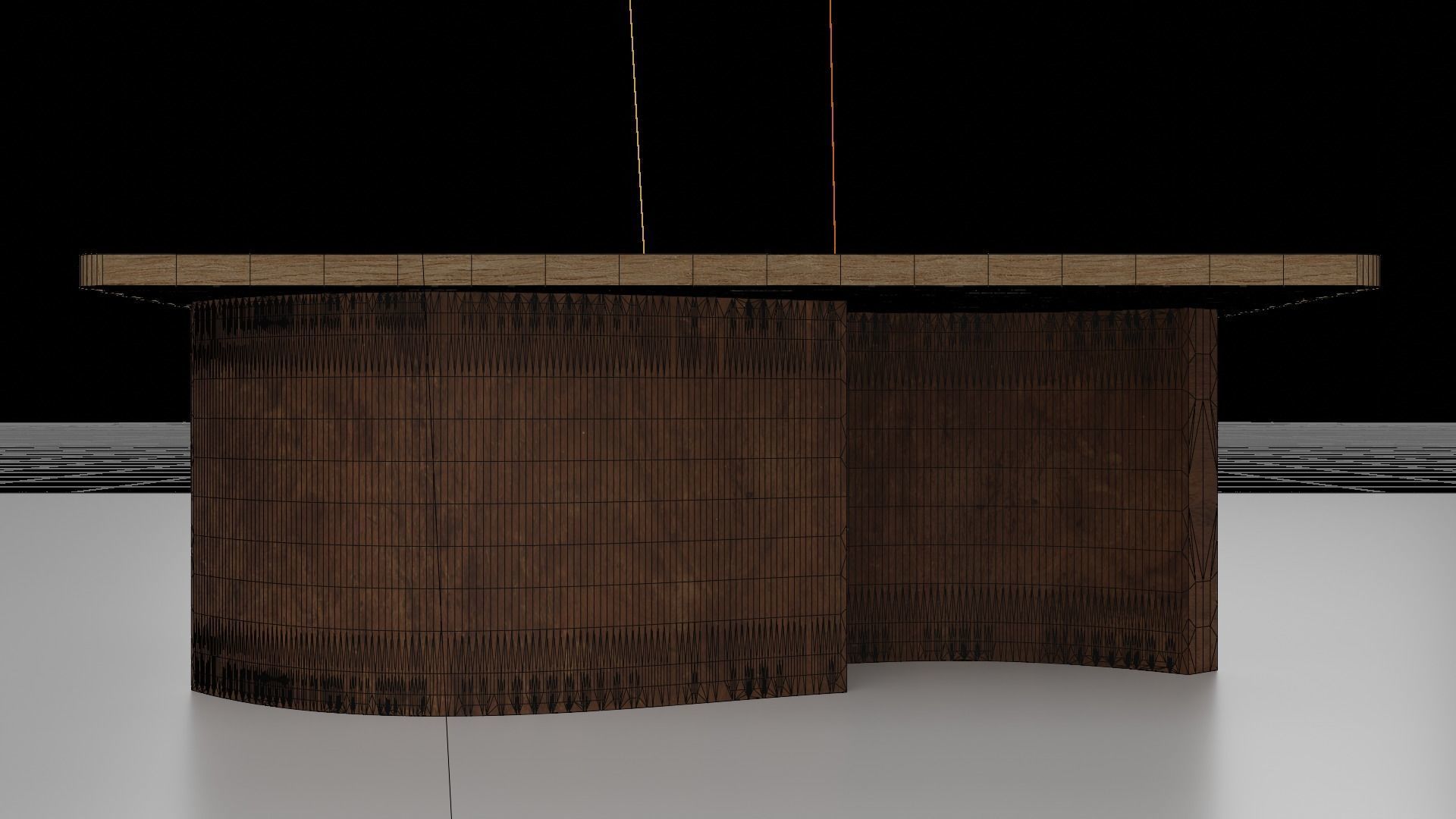Organic Pattern Three Dining tables 3D model_21