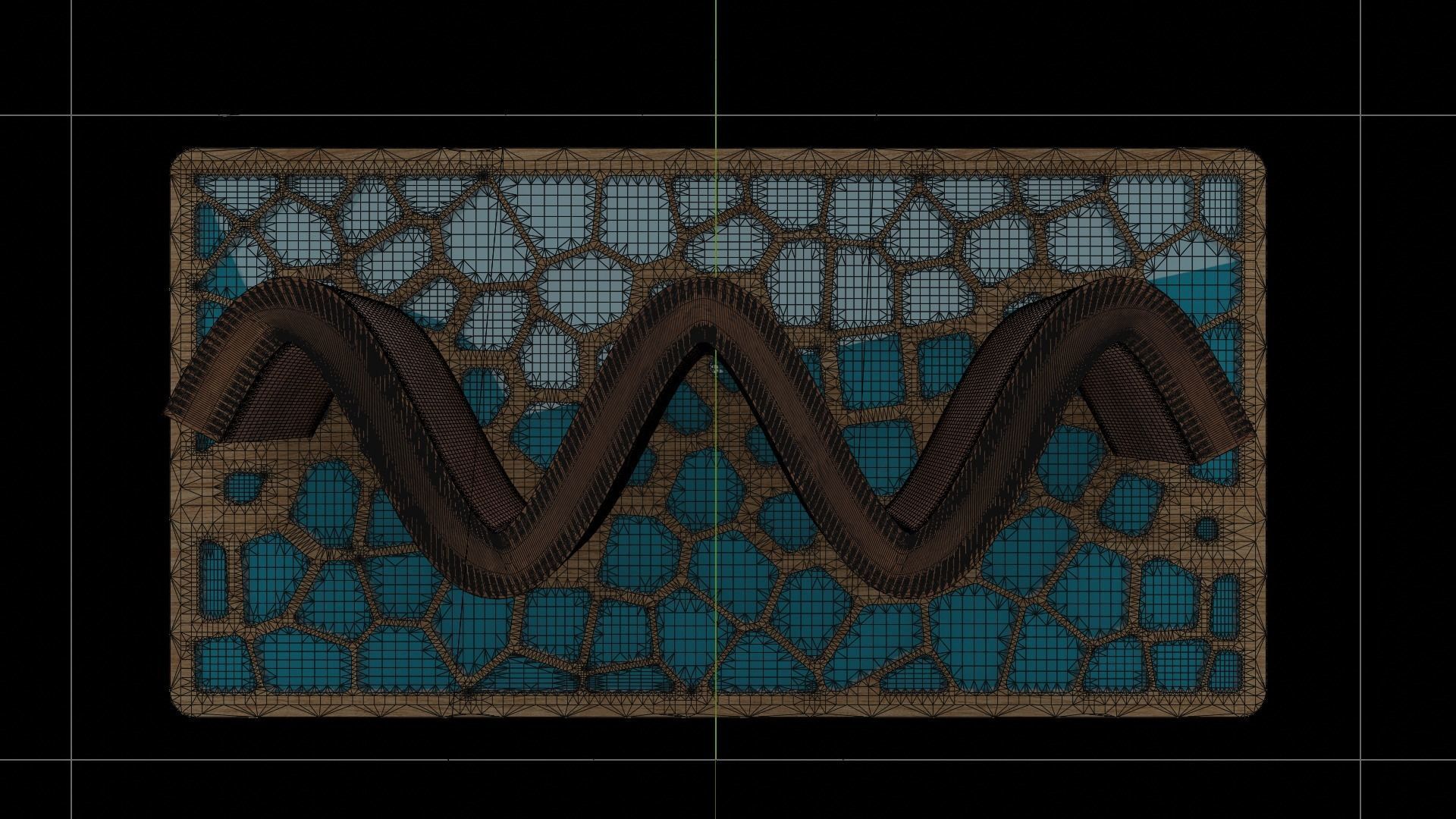 Organic Pattern Three Dining tables 3D model_43