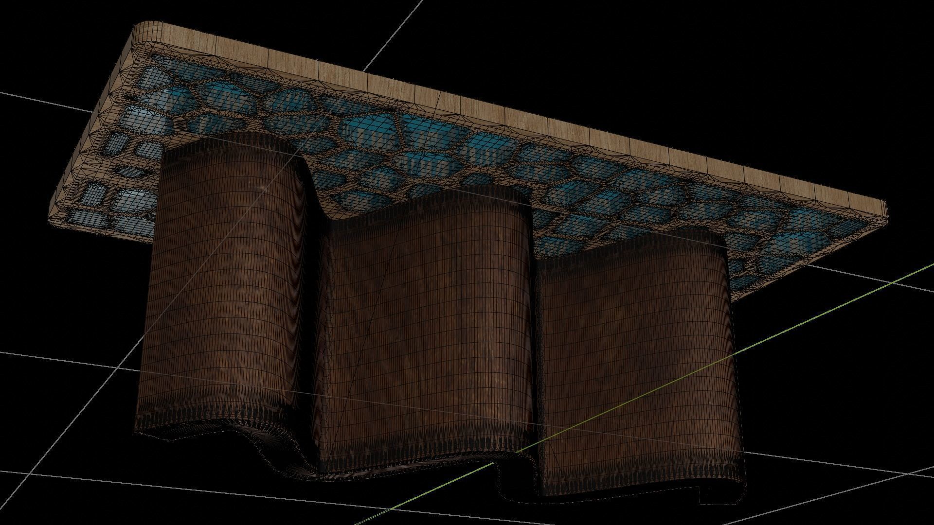 Organic Pattern Three Dining tables 3D model_41