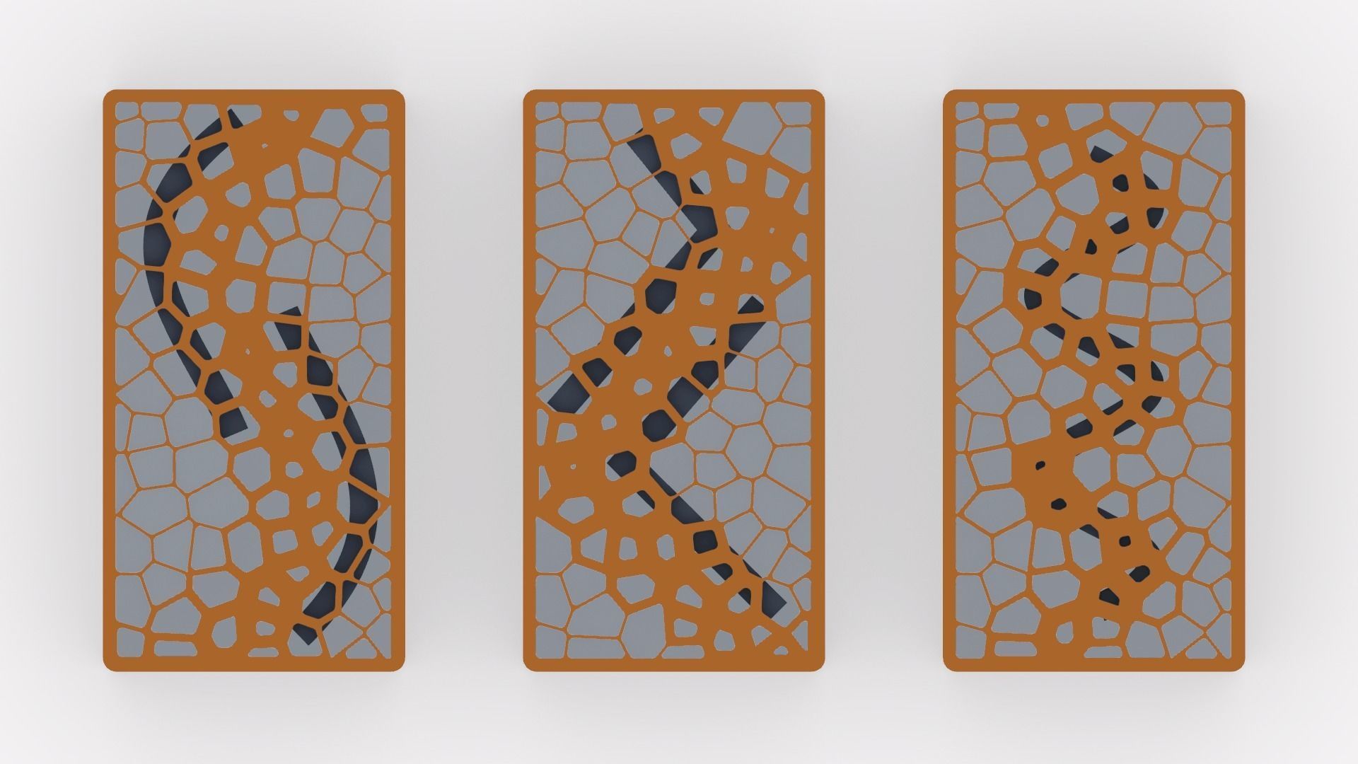Organic Pattern Three Dining tables 3D model_58