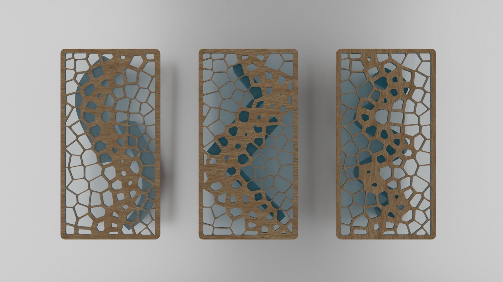 Organic Pattern Three Dining tables 3D model_8