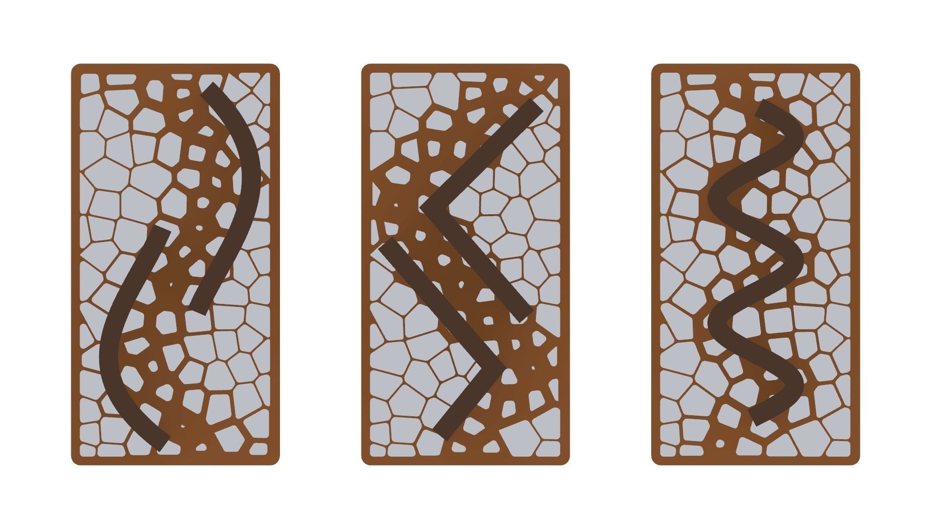 Organic Pattern Three Dining tables 3D model_60