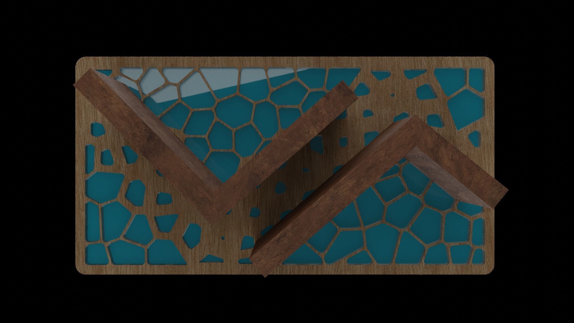 Organic Pattern Three Dining tables 3D model_30