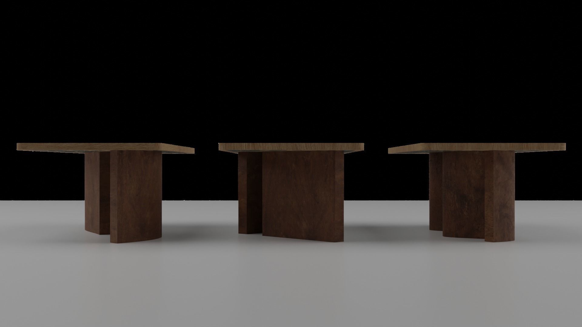 Organic Pattern Three Dining tables 3D model_10