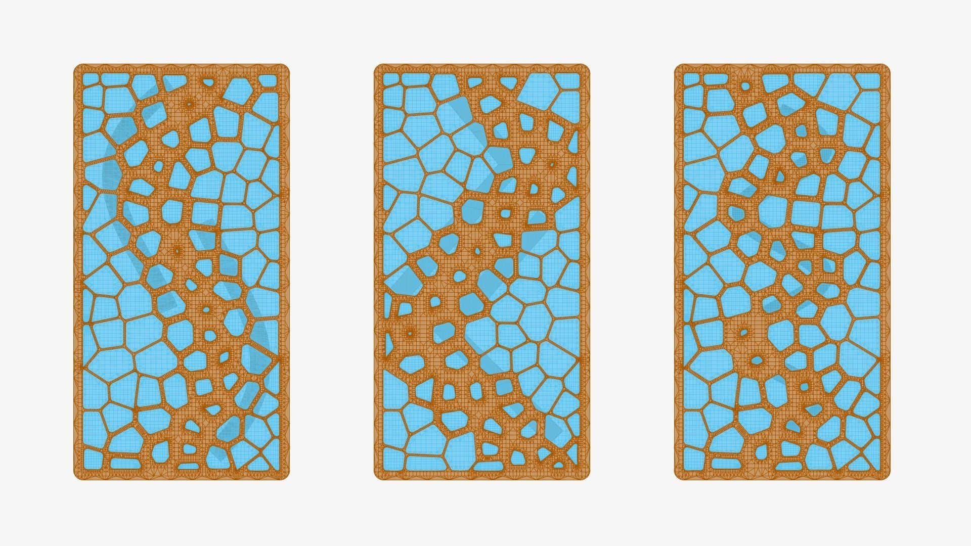 Organic Pattern Three Dining tables 3D model_59