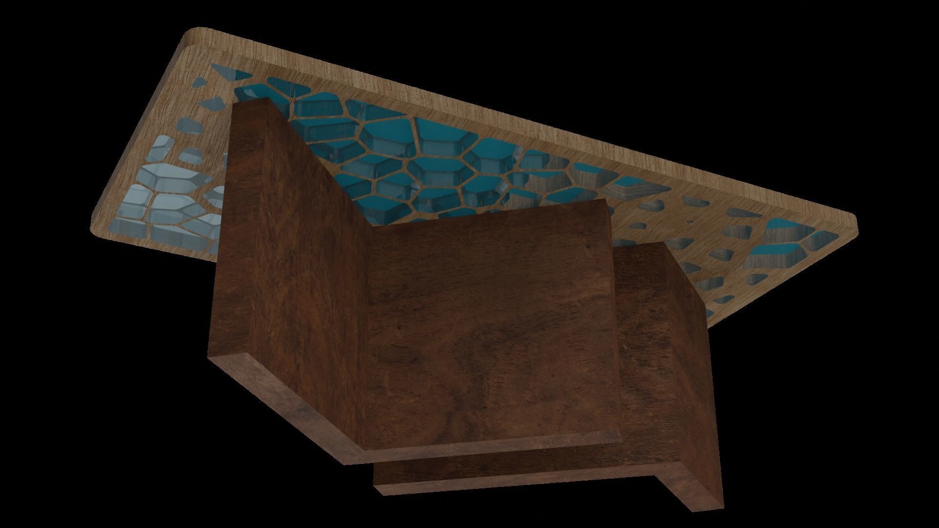 Organic Pattern Three Dining tables 3D model_28