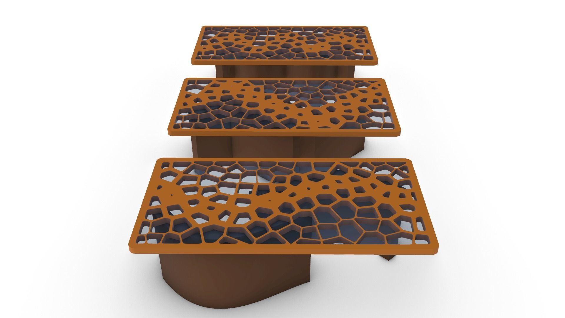 Organic Pattern Three Dining tables 3D model_54