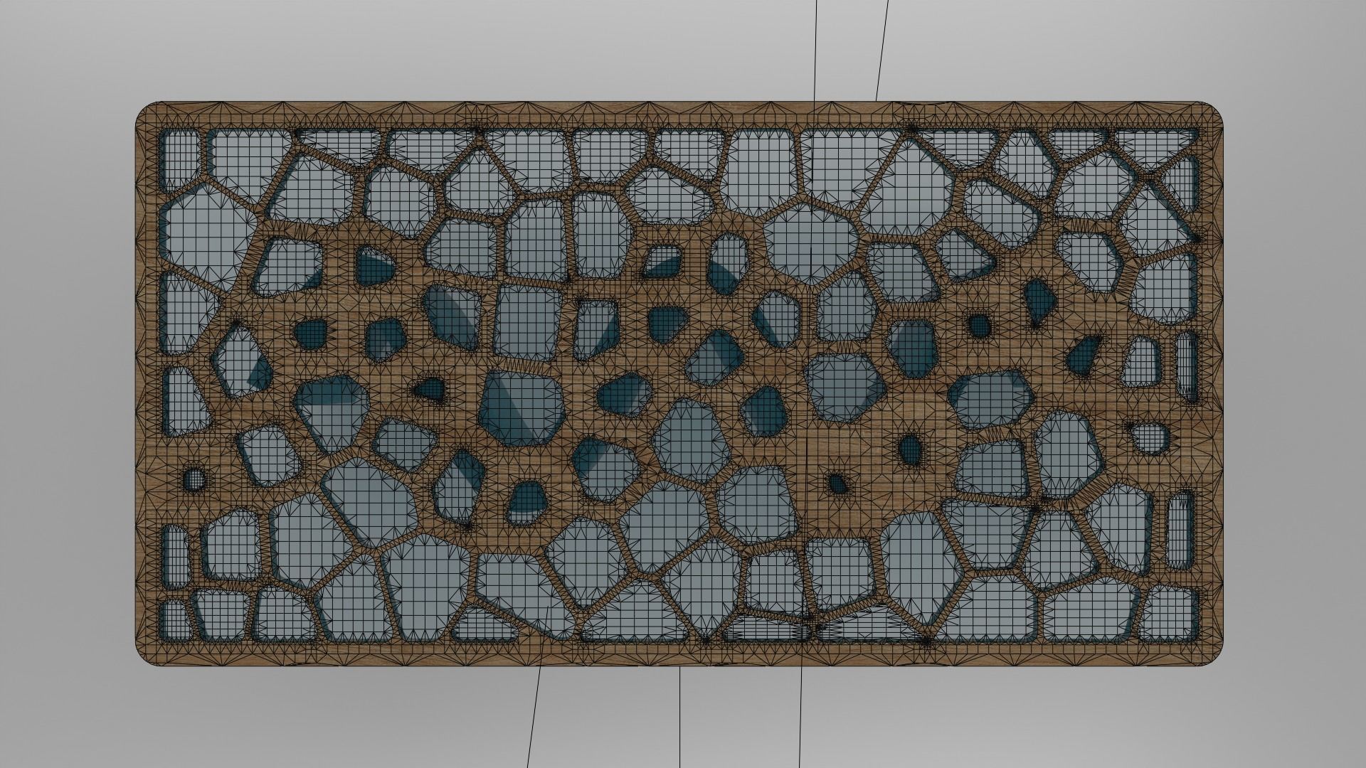 Organic Pattern Three Dining tables 3D model_39