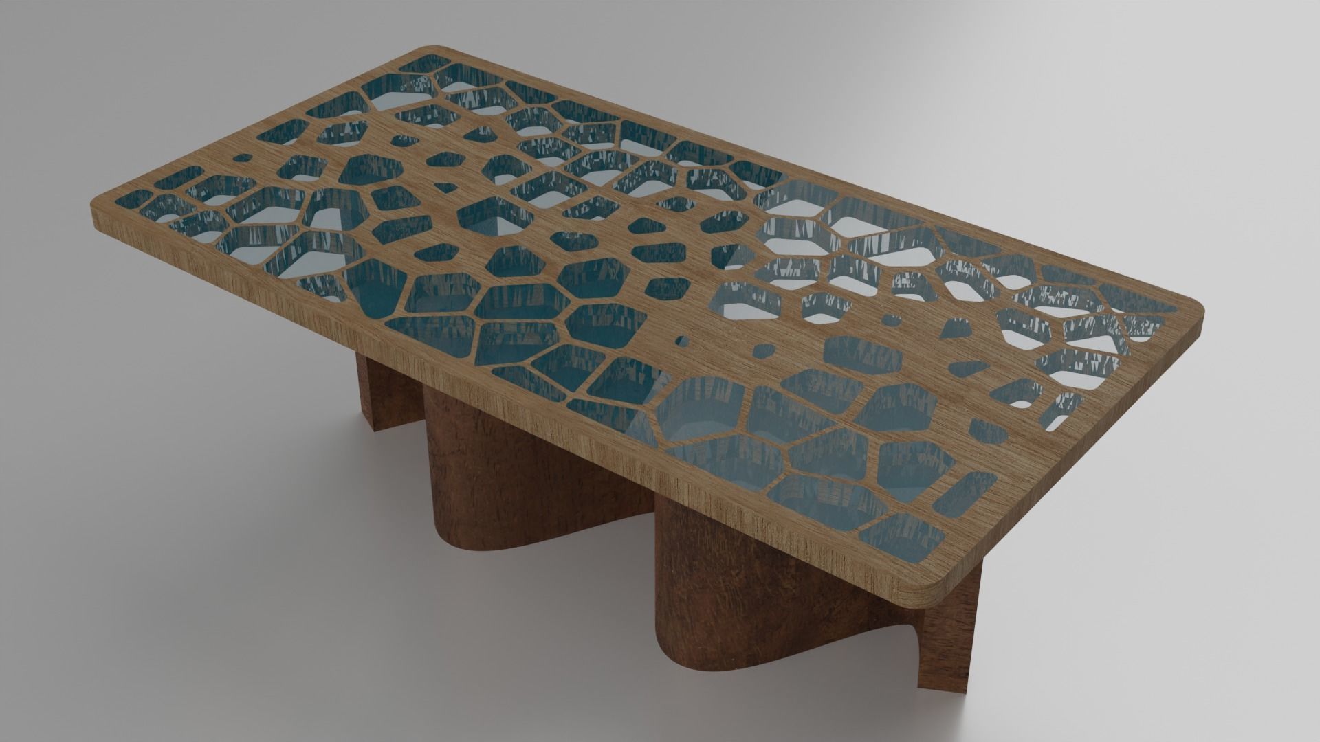 Organic Pattern Three Dining tables 3D model_36