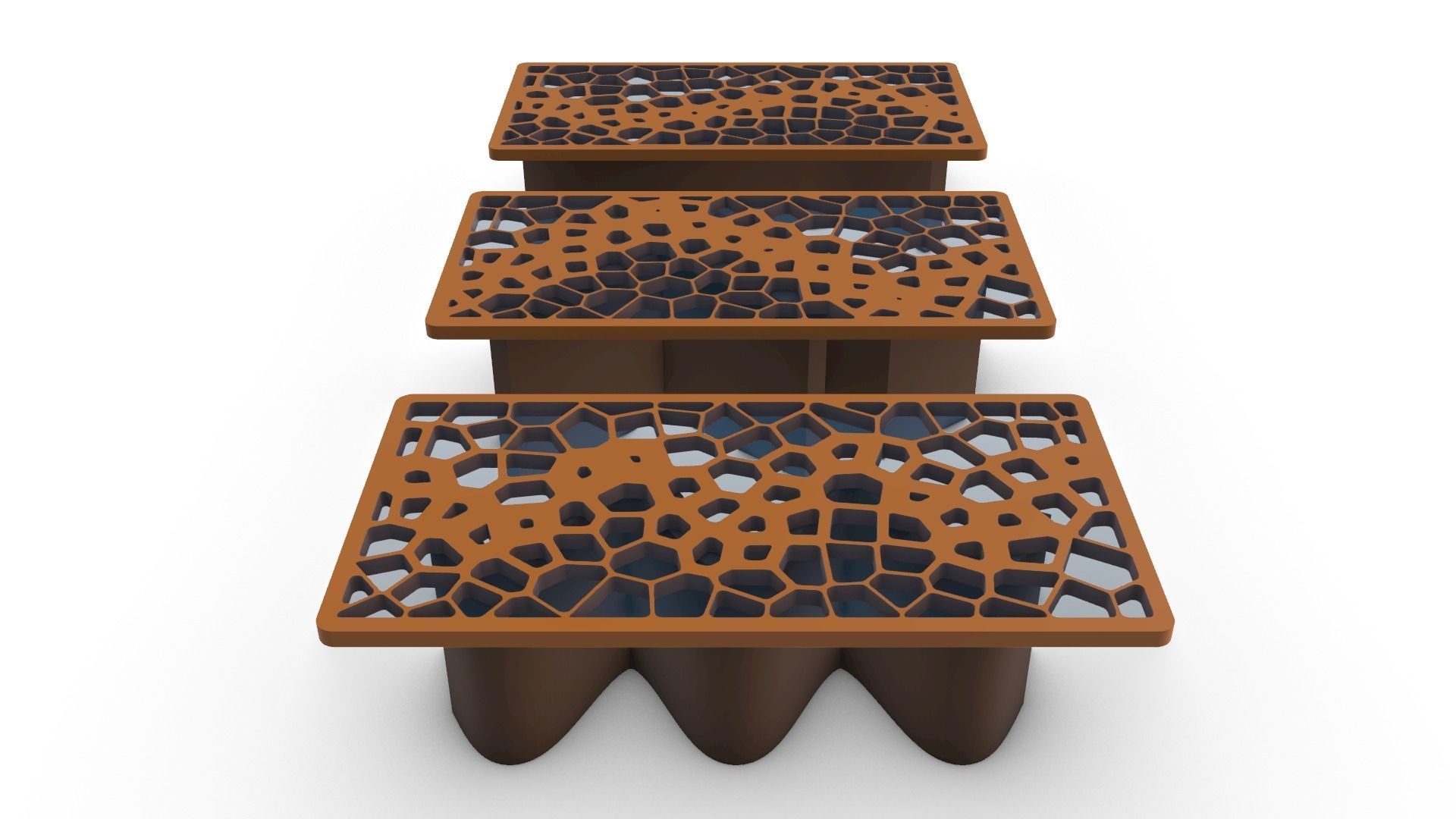 Organic Pattern Three Dining tables 3D model_56