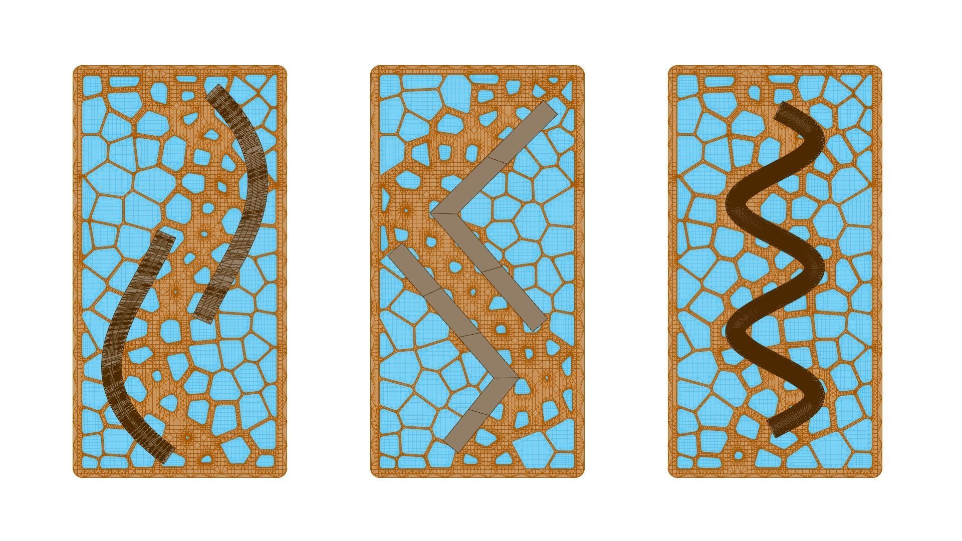 Organic Pattern Three Dining tables 3D model_61