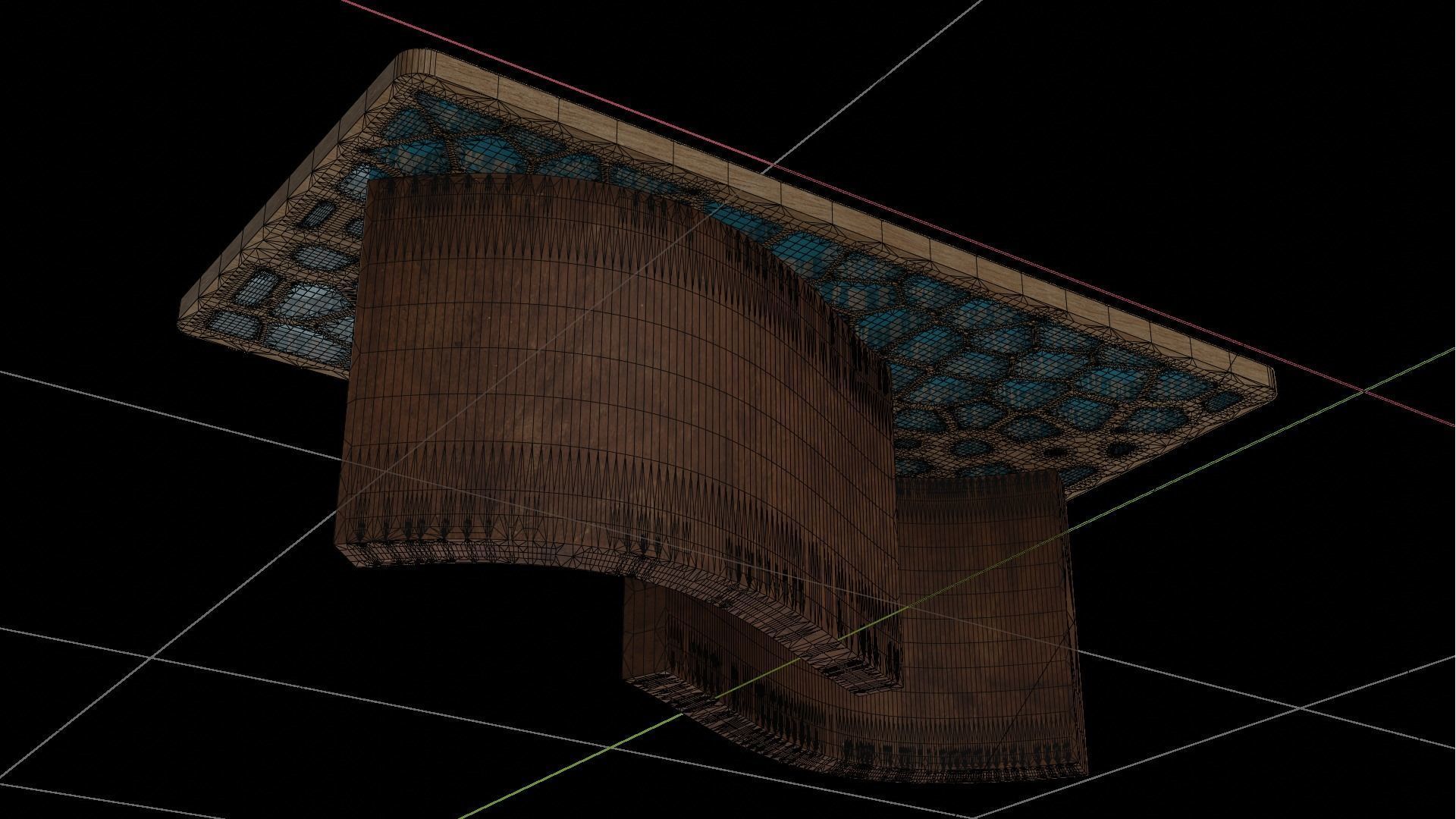 Organic Pattern Three Dining tables 3D model_17