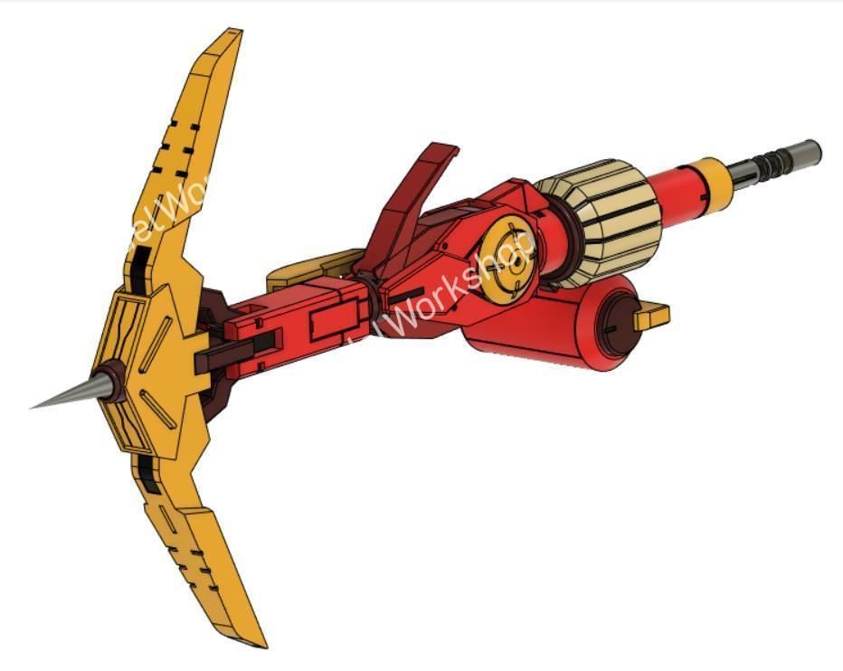 Dainsleif weapon from Gundam IBO for Graze or others HG kit 3D print model_30