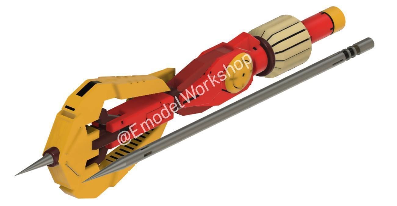 Dainsleif weapon from Gundam IBO for Graze or others HG kit 3D print model_31