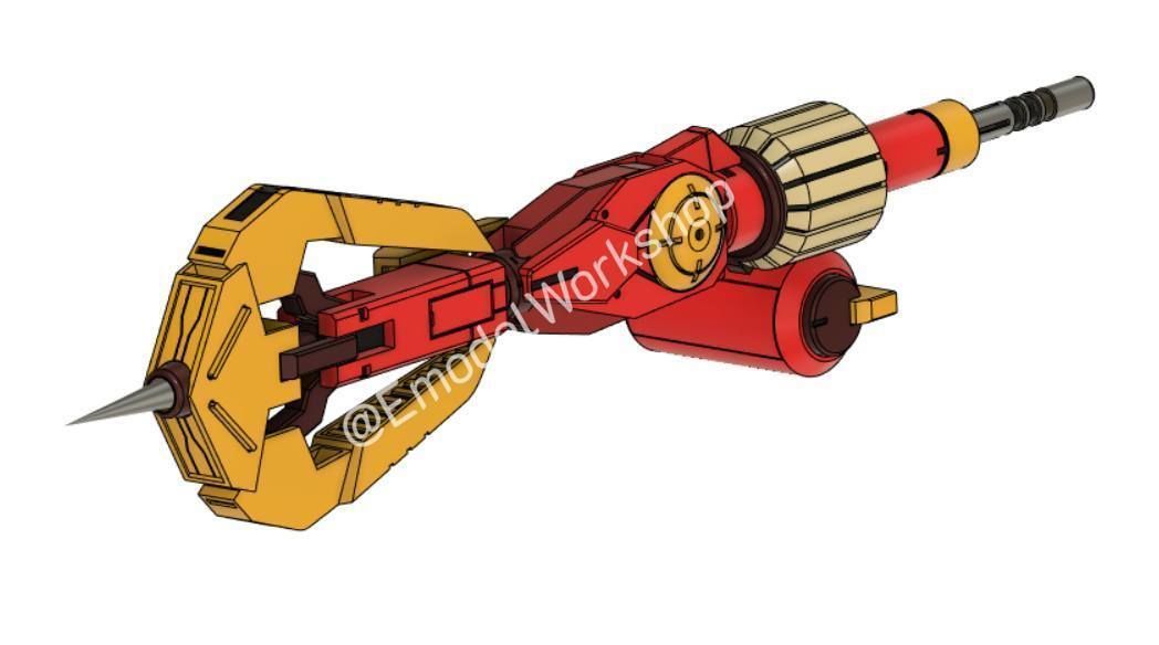 Dainsleif weapon from Gundam IBO for Graze or others HG kit 3D print model_29