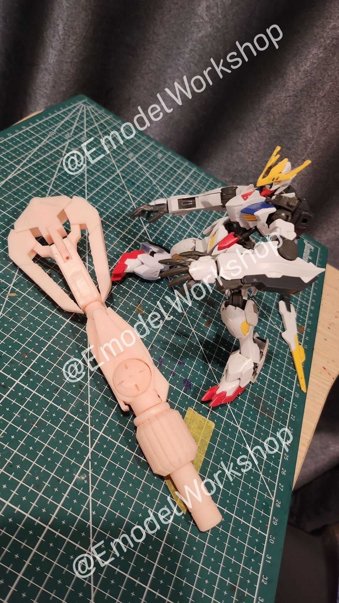 Dainsleif weapon from Gundam IBO for Graze or others HG kit 3D print model_40