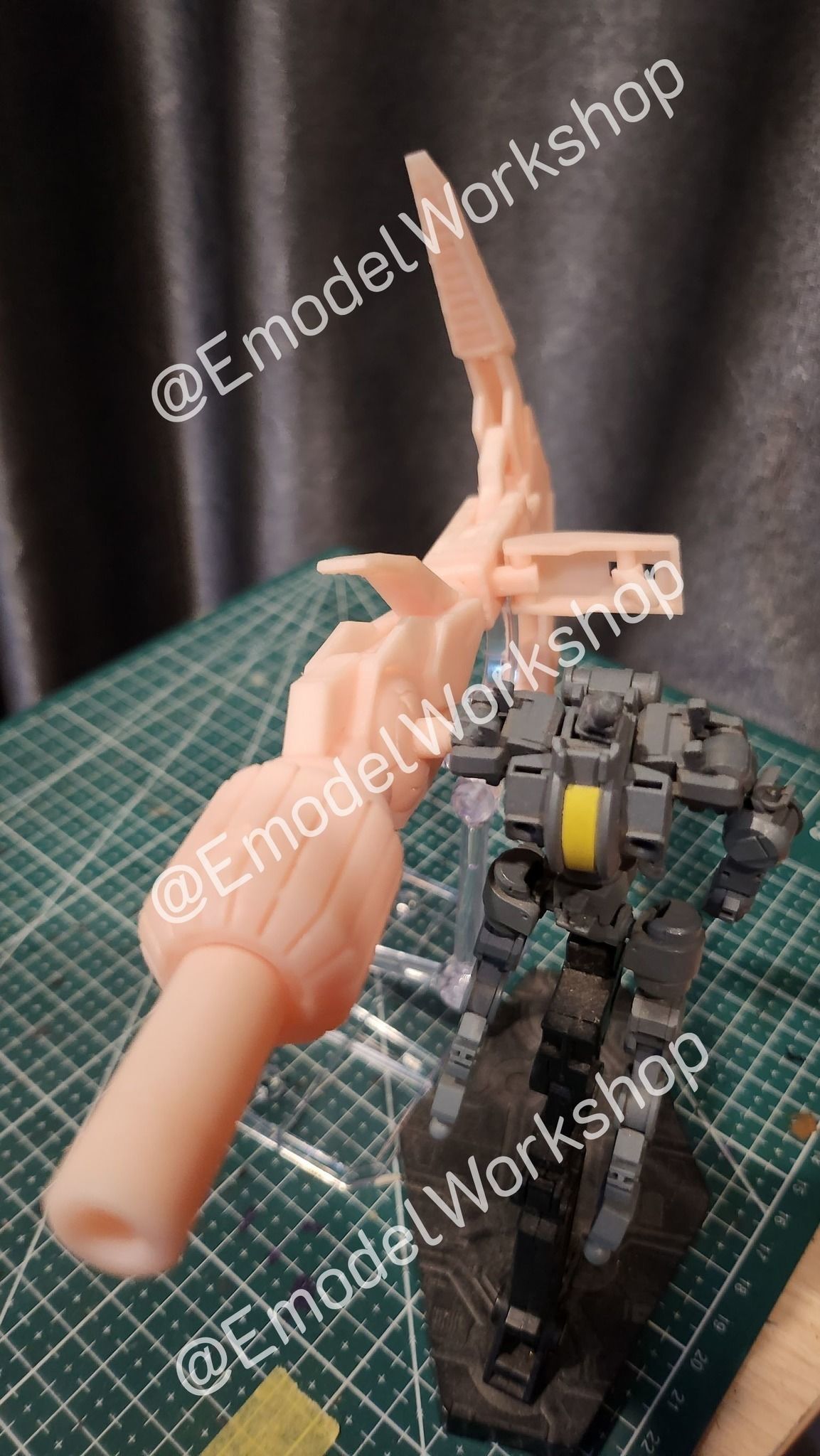 Dainsleif weapon from Gundam IBO for Graze or others HG kit 3D print model_38