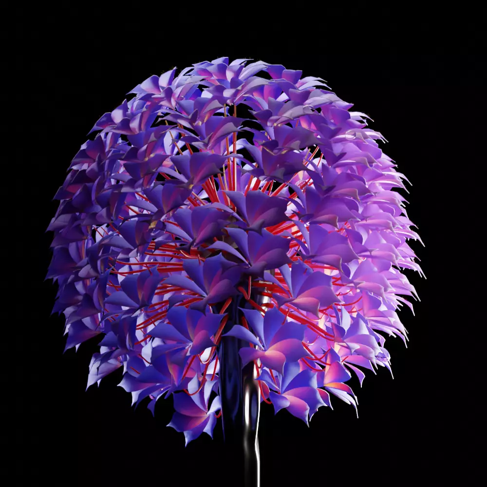 Unique Flower 06 3D model