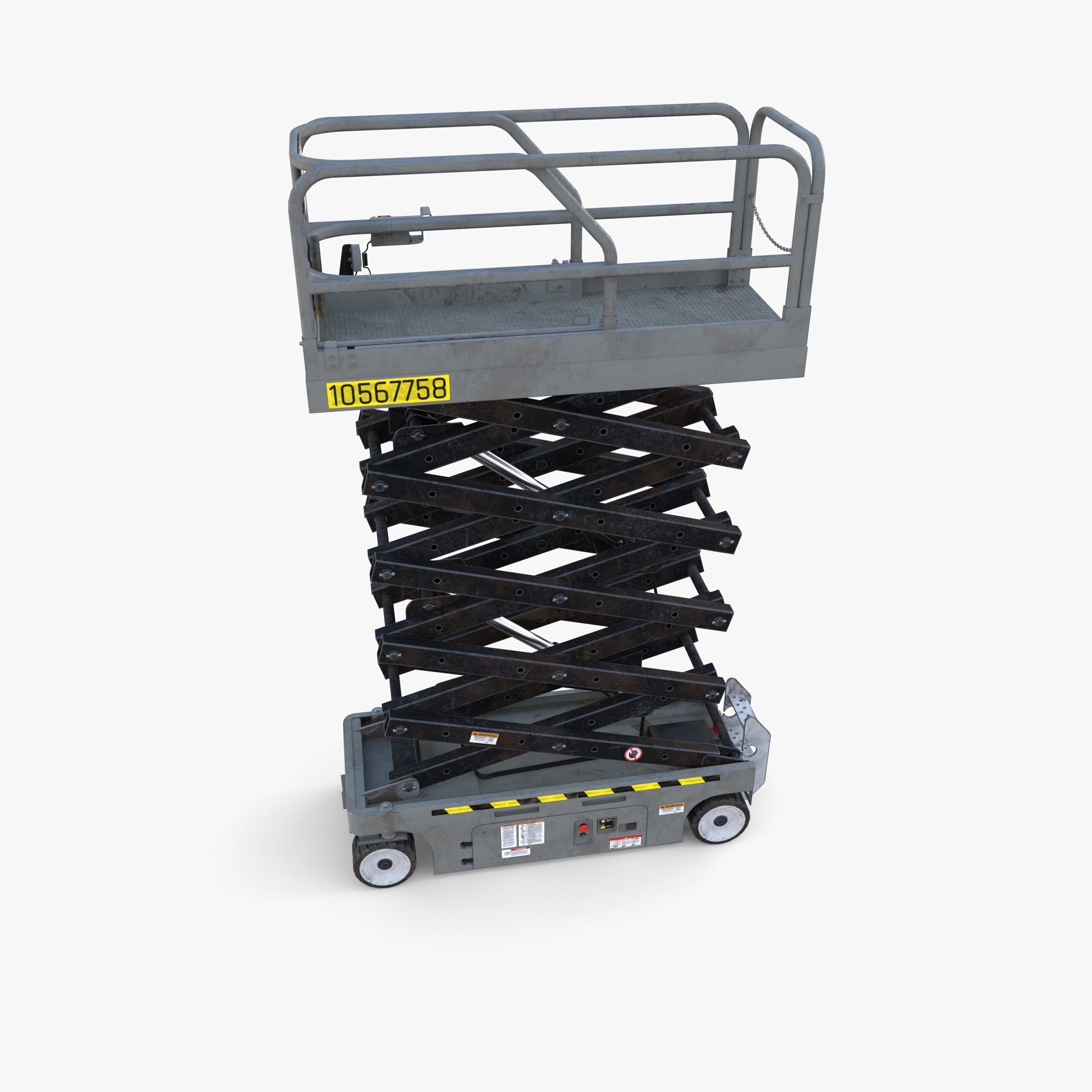 3D model Animated Electric Scissor Lift v3 VR / AR / low-poly | CGTrader