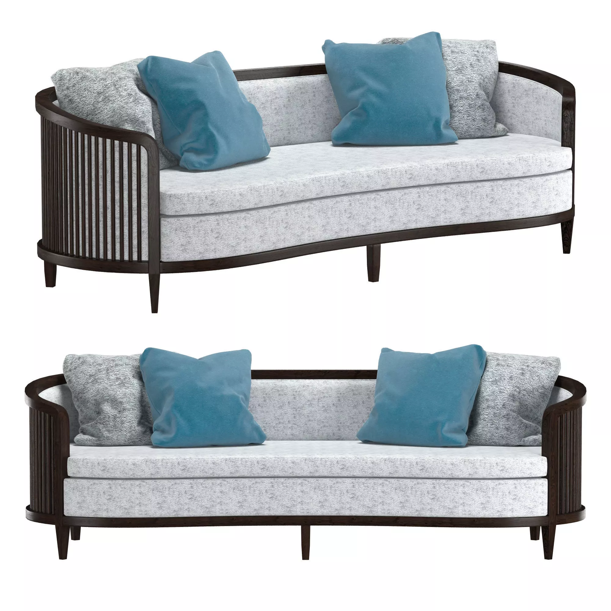 LARGO SOFA UPHOLSTERED BACK 3D model_0