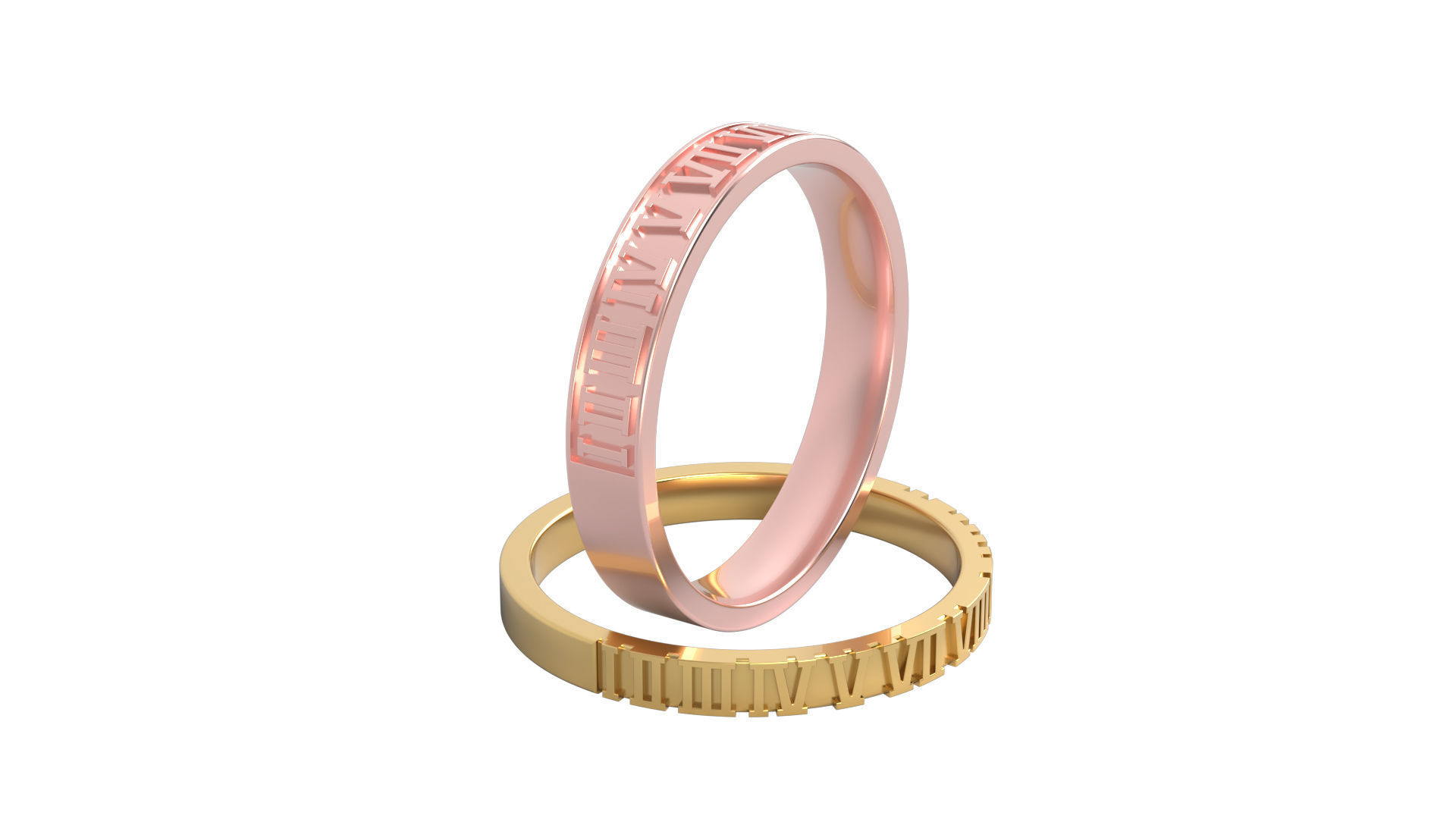 Ring N 12 Size 7  Two versions 3D print model_3