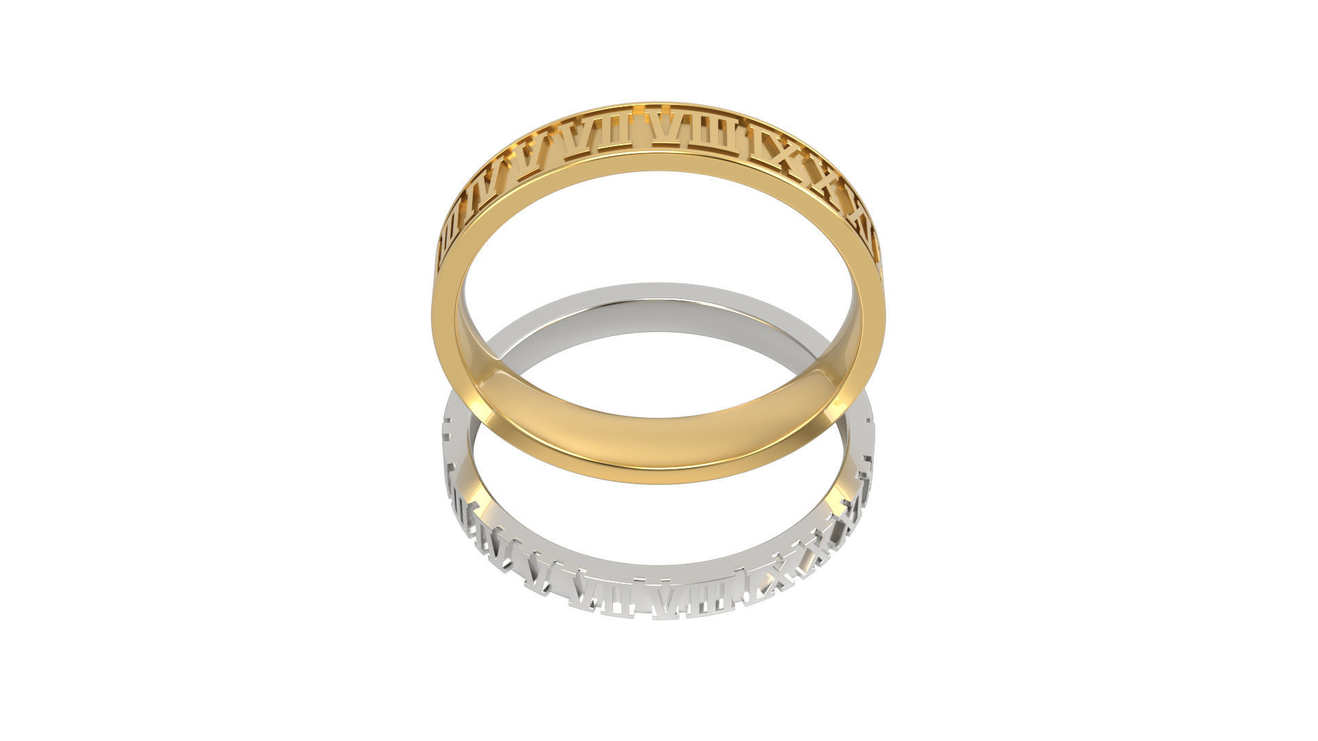 Ring N 12 Size 7  Two versions 3D print model_4