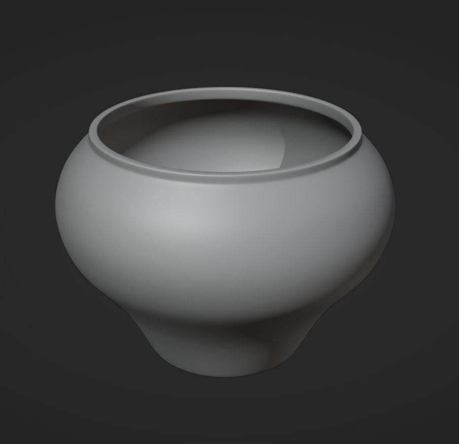Cast-iron Low-poly 3D model_1
