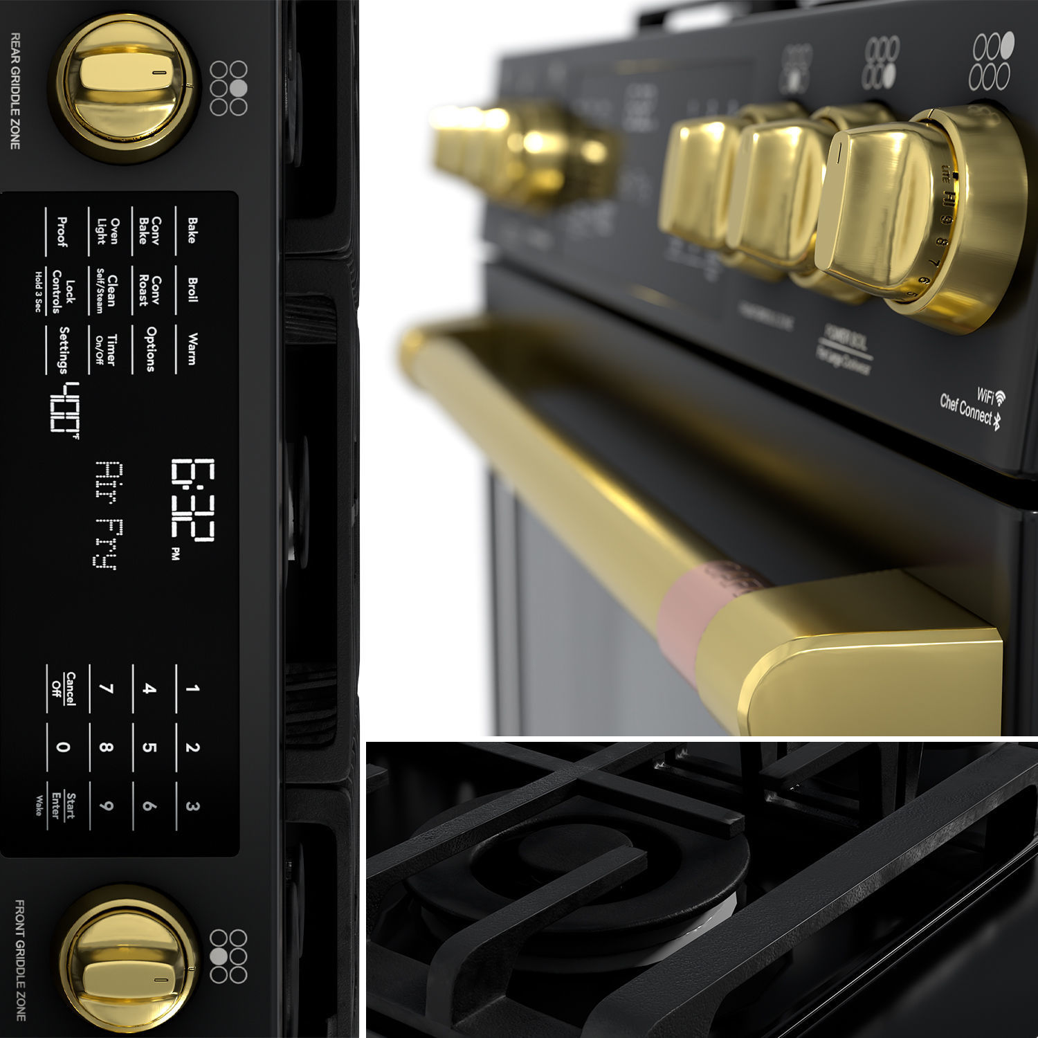 Cafe 30 inch Smart Slide-In Front-Control 3D model_6