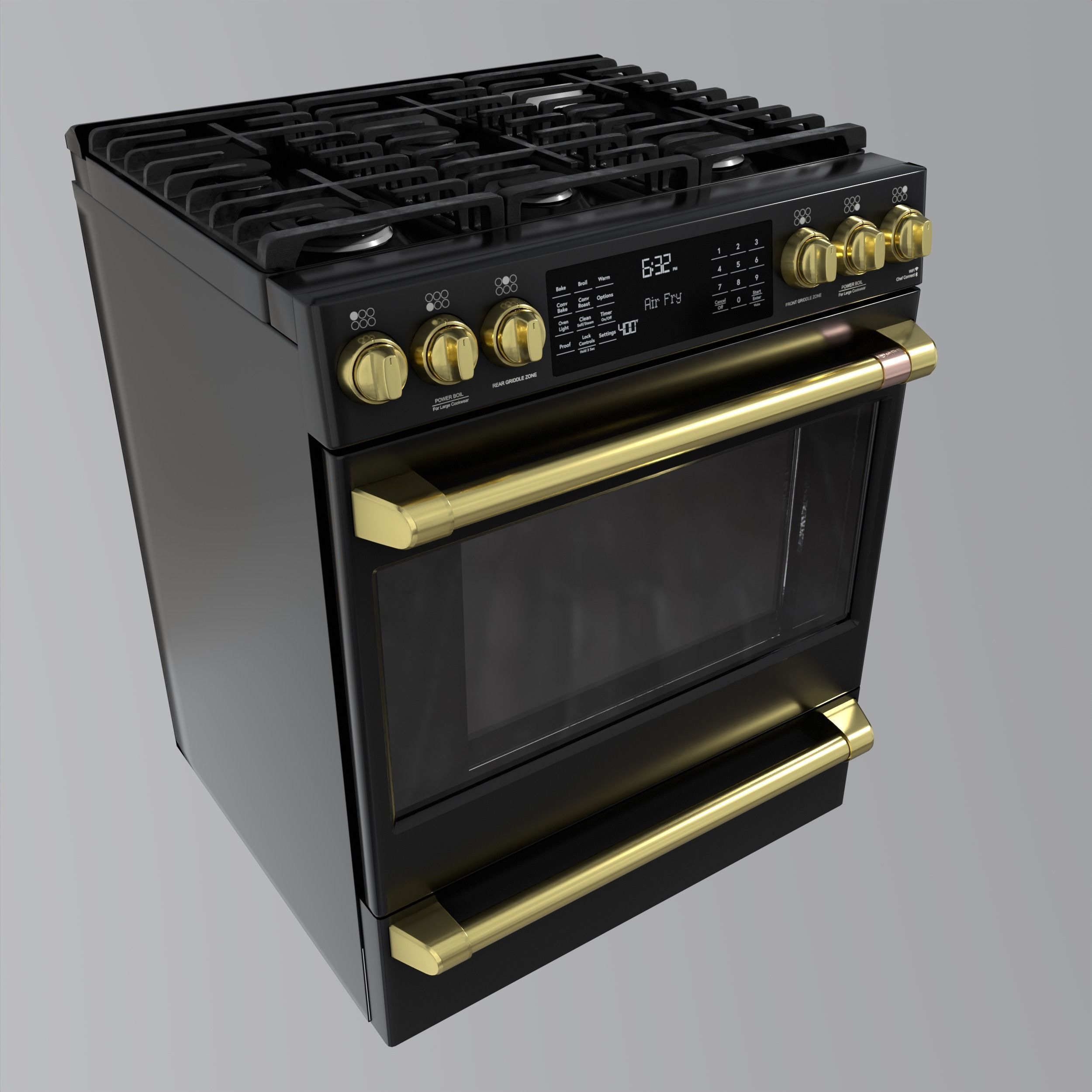 Cafe 30 inch Smart Slide-In Front-Control 3D model_9