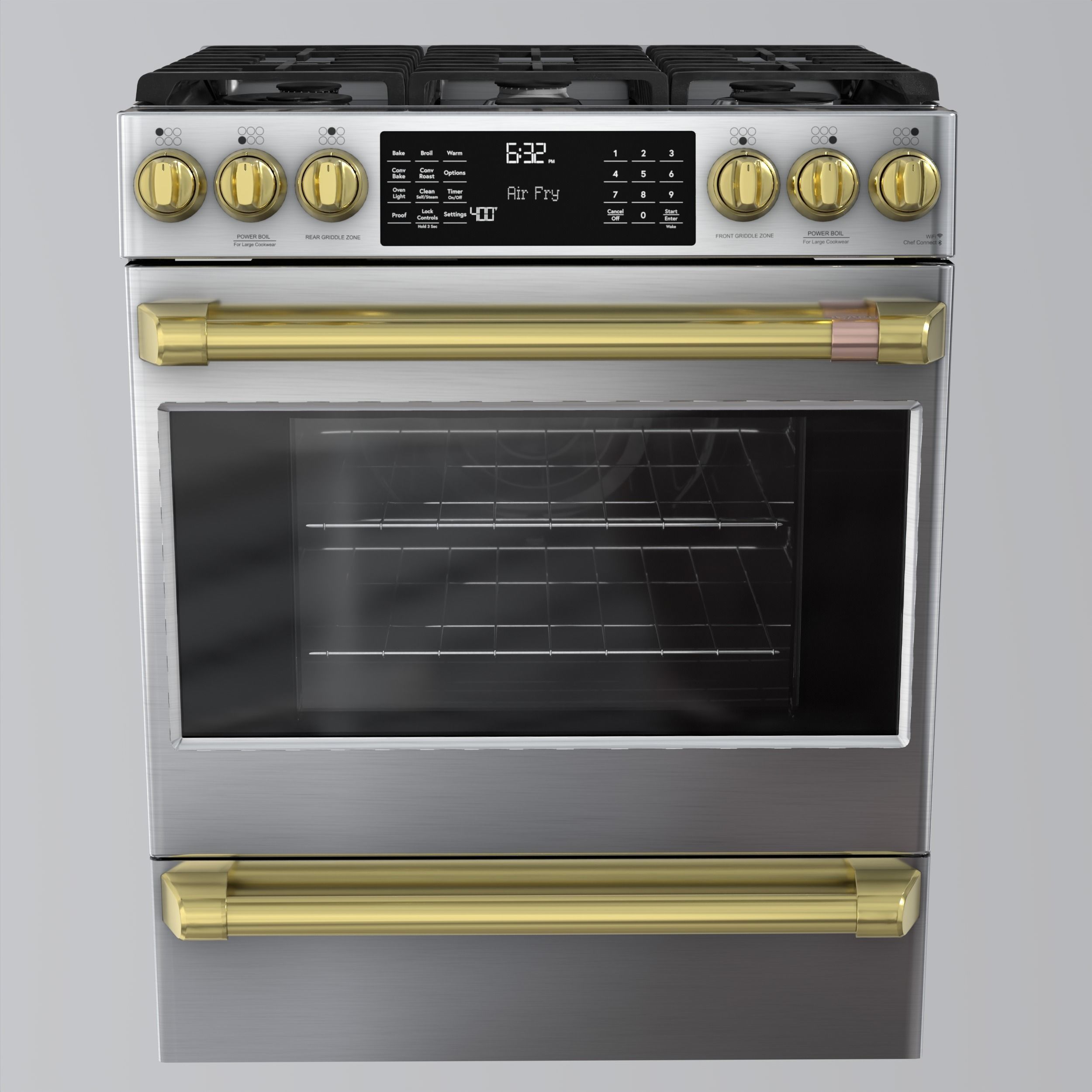 Cafe 30 inch Smart Slide-In Front-Control 3D model_11