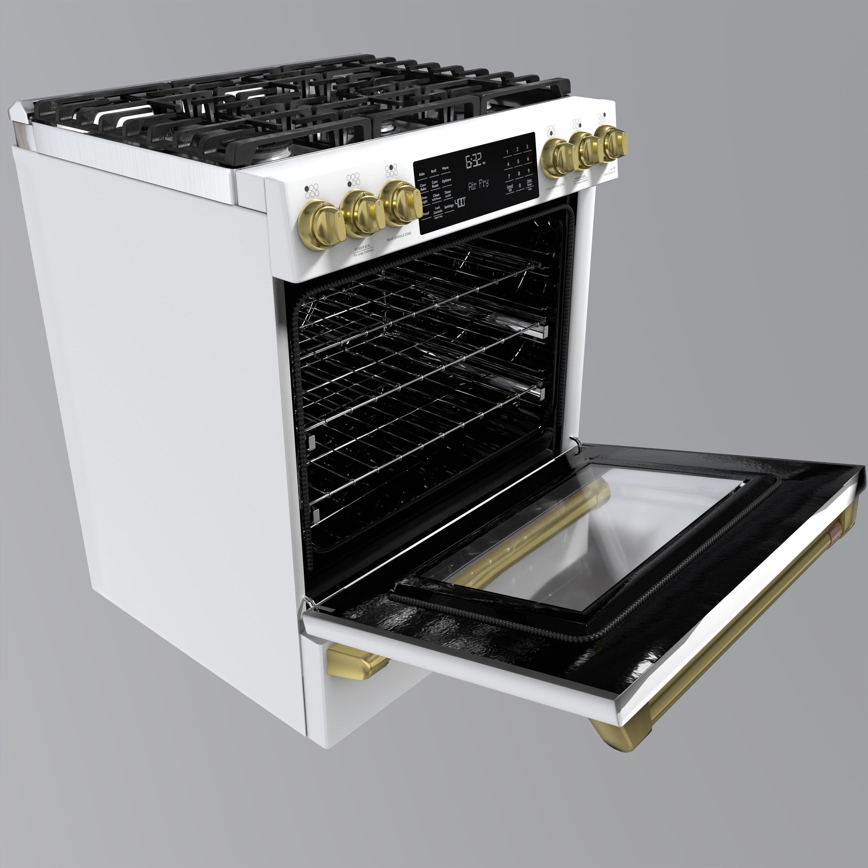 Cafe 30 inch Smart Slide-In Front-Control 3D model_10