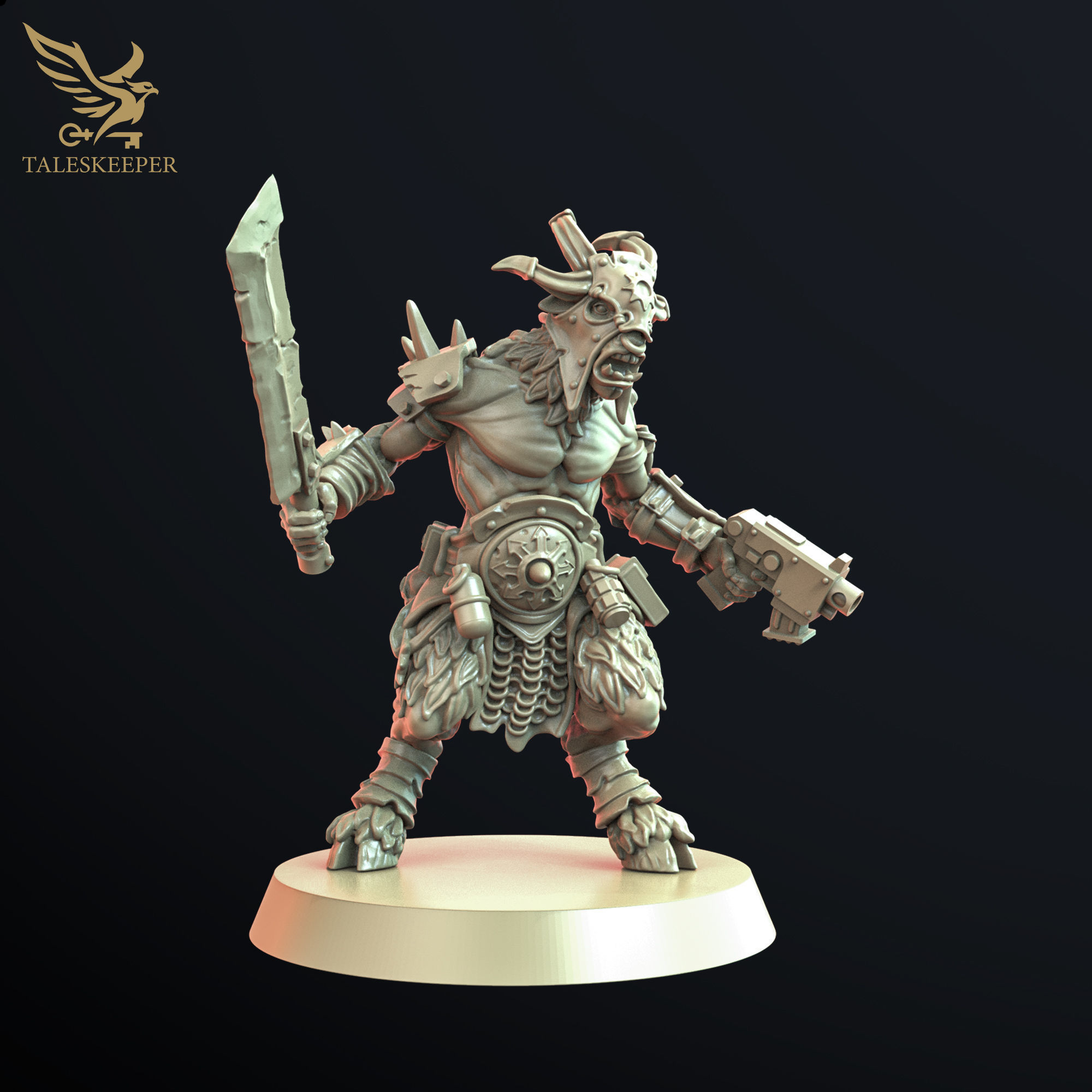 BEASTMEN CULTISTS HORDE 3D print model_8
