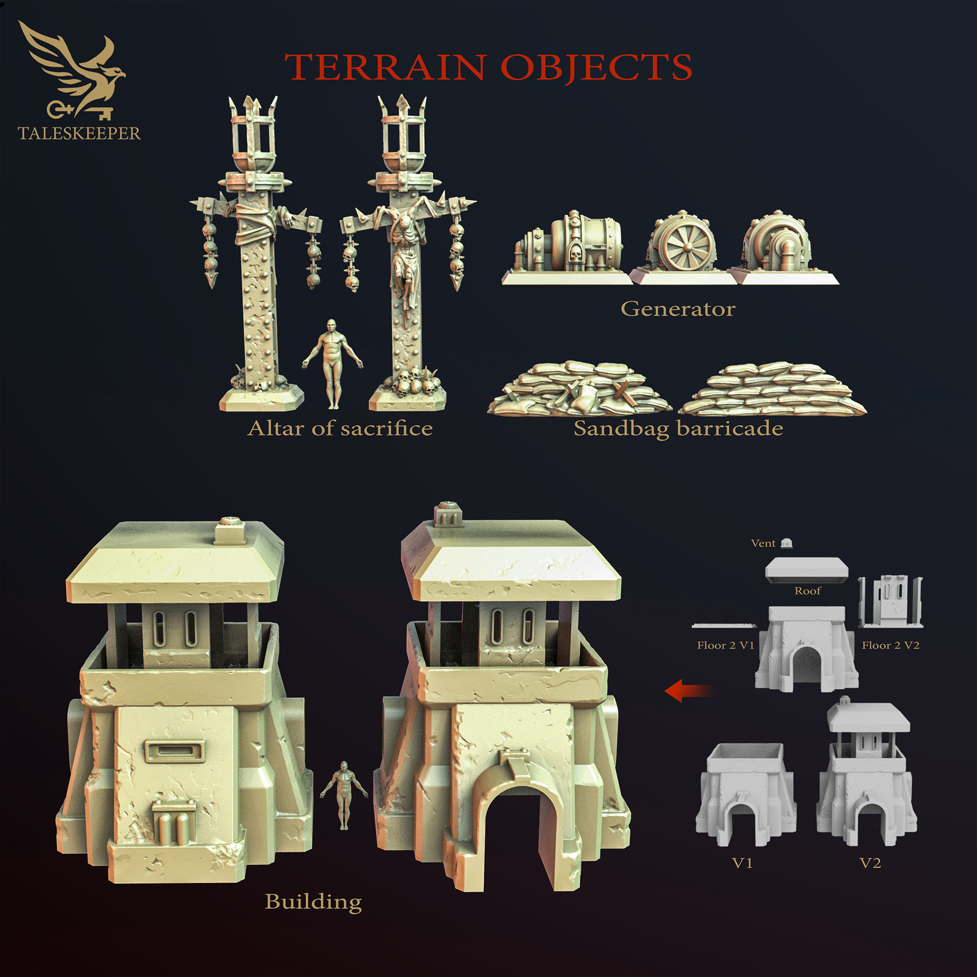 BEASTMEN CULTISTS HORDE 3D print model_2