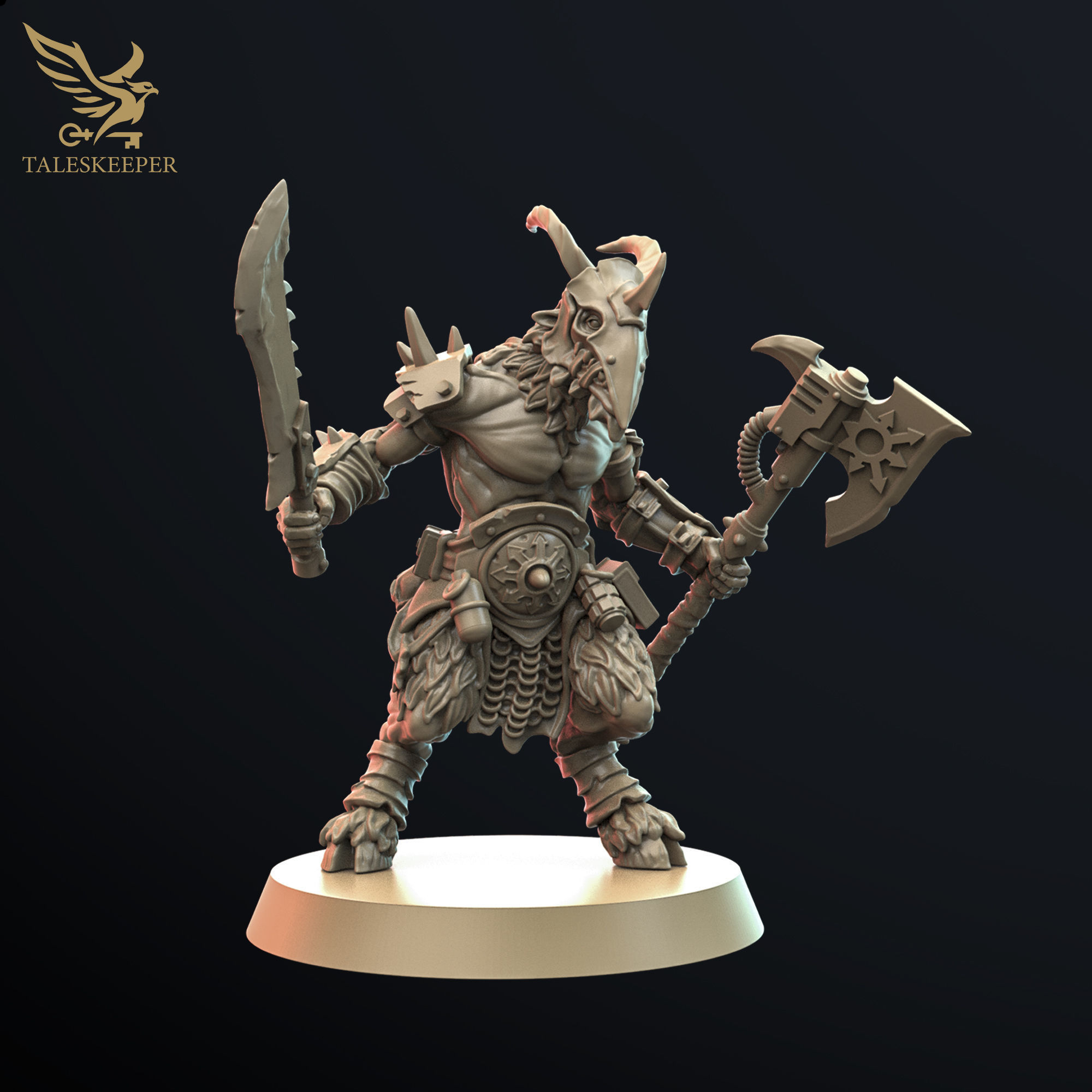 BEASTMEN CULTISTS HORDE 3D print model_10