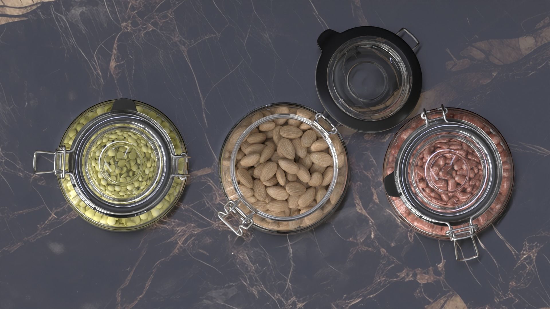 Jars of beans 3D model_7