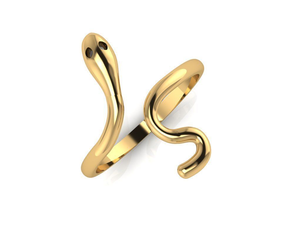 RING COBRA LIGHT LITTLE GOLD 3D print model_1