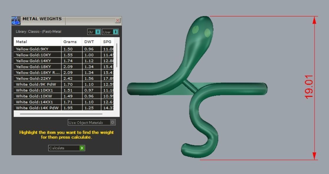 RING COBRA LIGHT LITTLE GOLD 3D print model_9