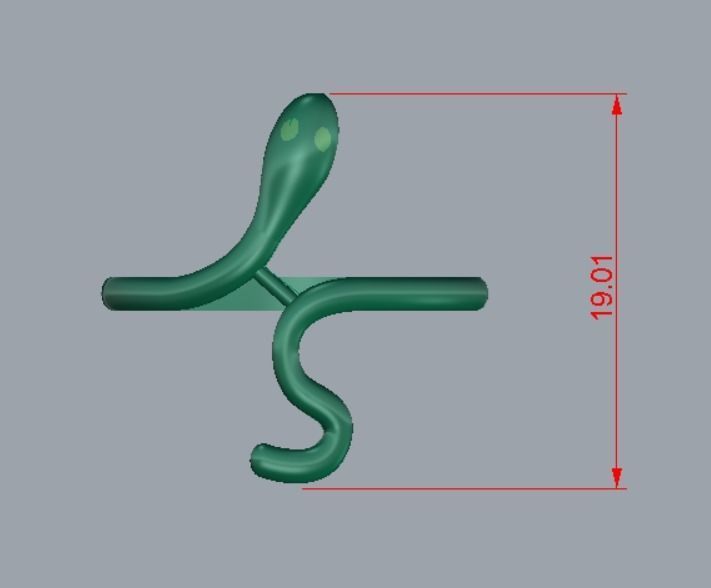 RING COBRA LIGHT LITTLE GOLD 3D print model_7