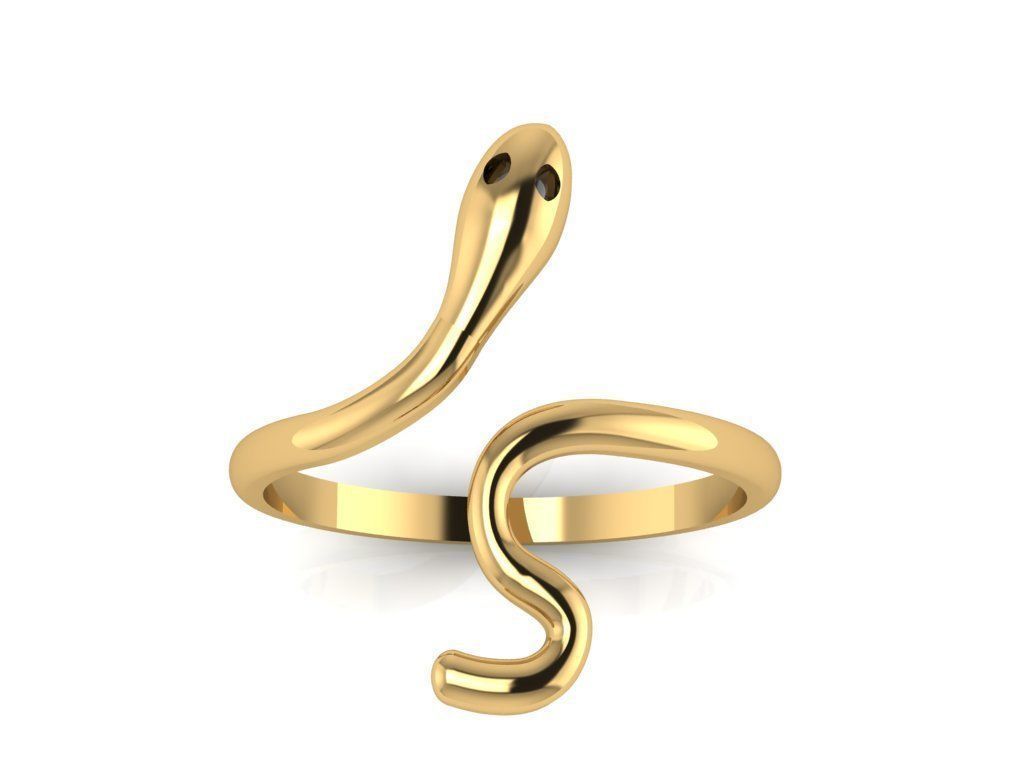 RING COBRA LIGHT LITTLE GOLD 3D print model_2