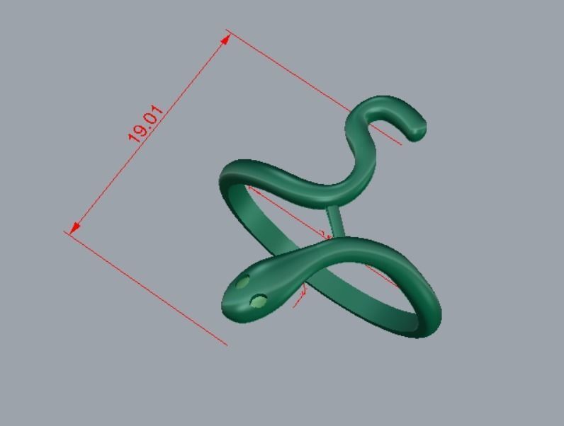 RING COBRA LIGHT LITTLE GOLD 3D print model_8