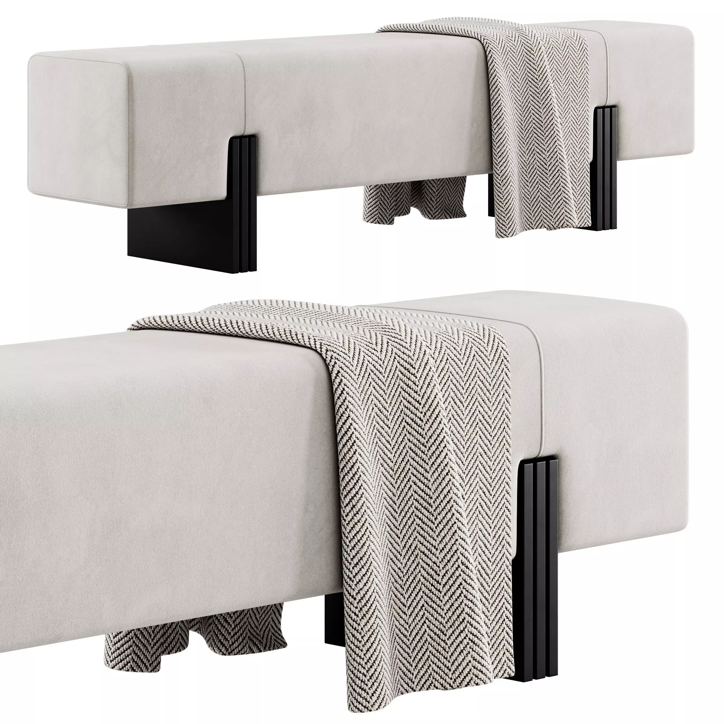 Apua bench by Bruno Moinard 3D model