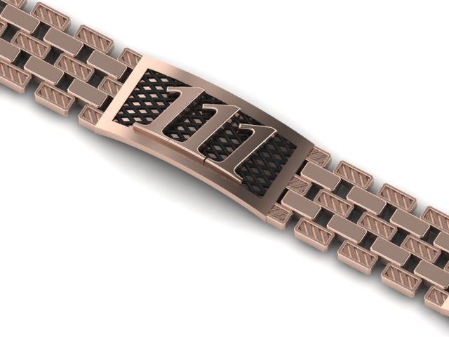 111  ANGEL NUMBER BRACELET FOR LUCK own strength 3D print model_5