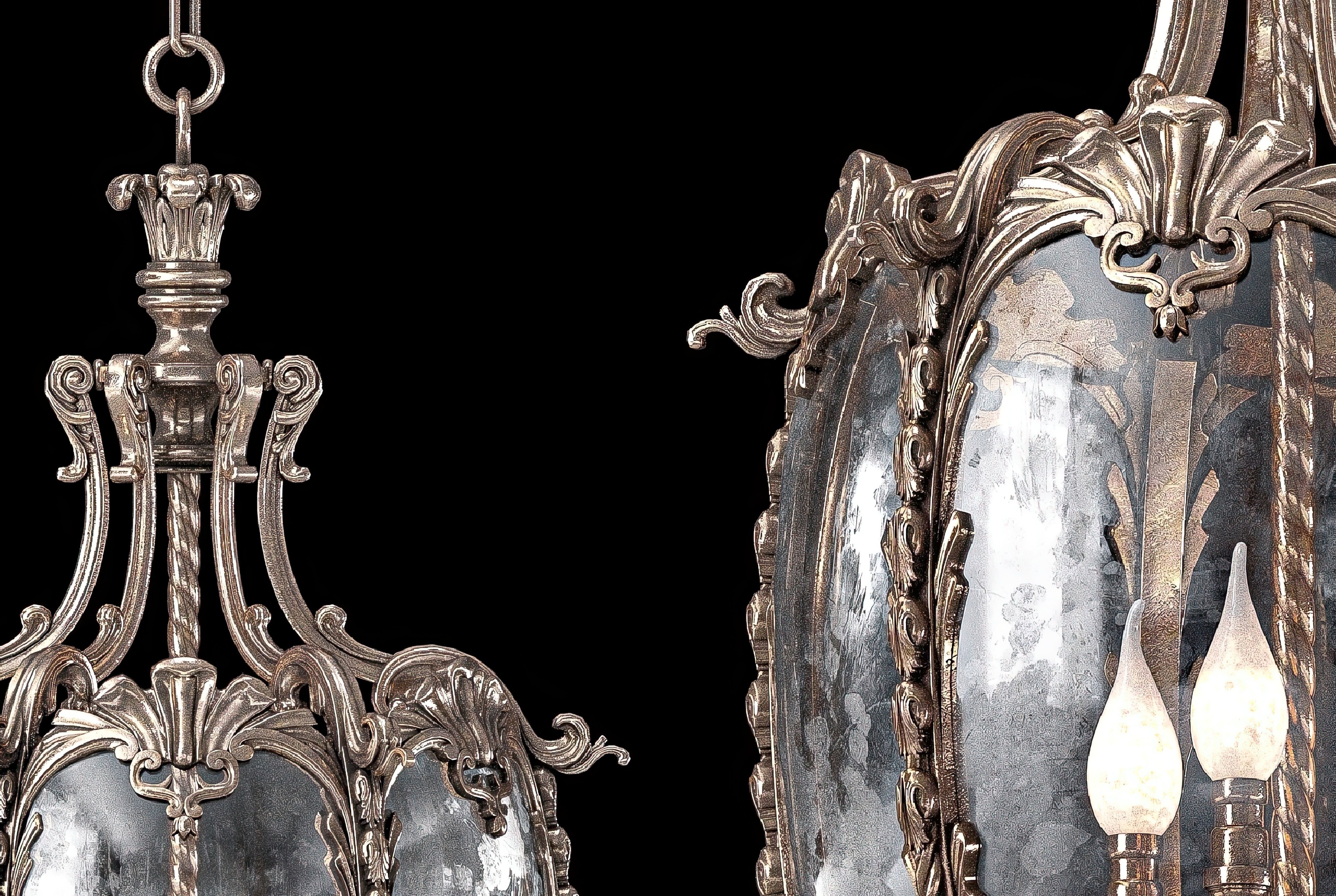 A GILT BRONZE HALL LANTERN 3D model_18