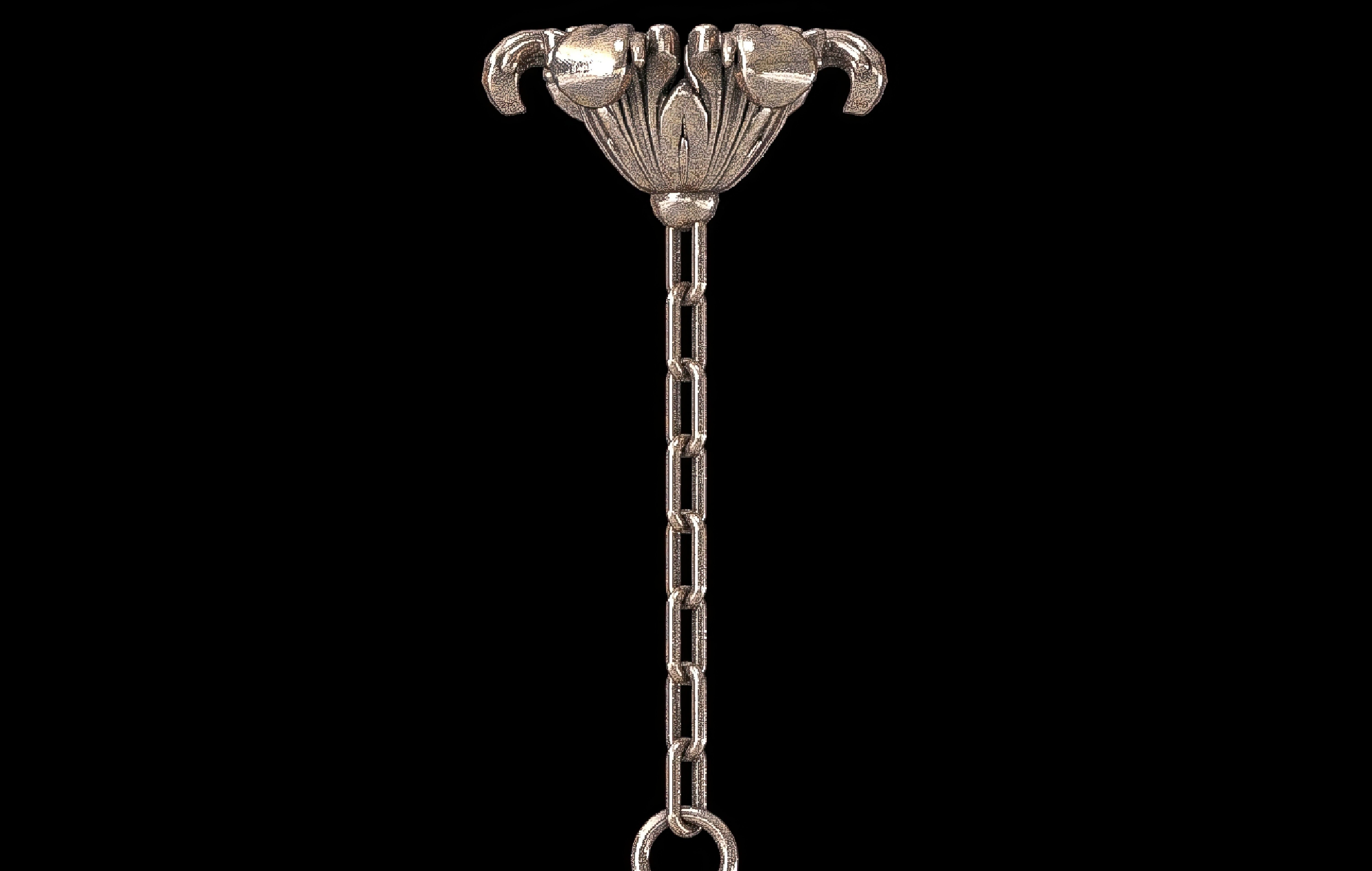 A GILT BRONZE HALL LANTERN 3D model_19