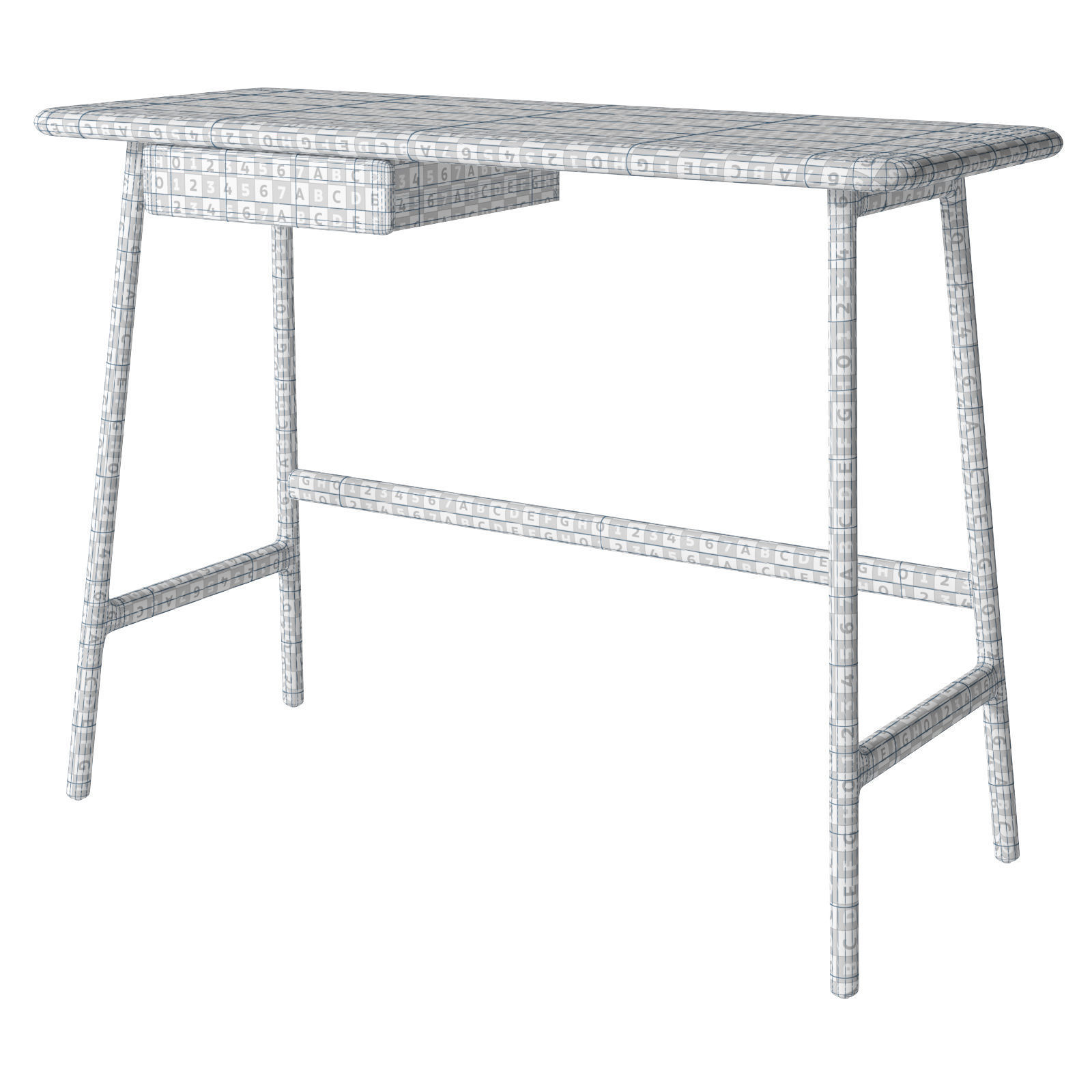 Sketch Author desk 3D model_13