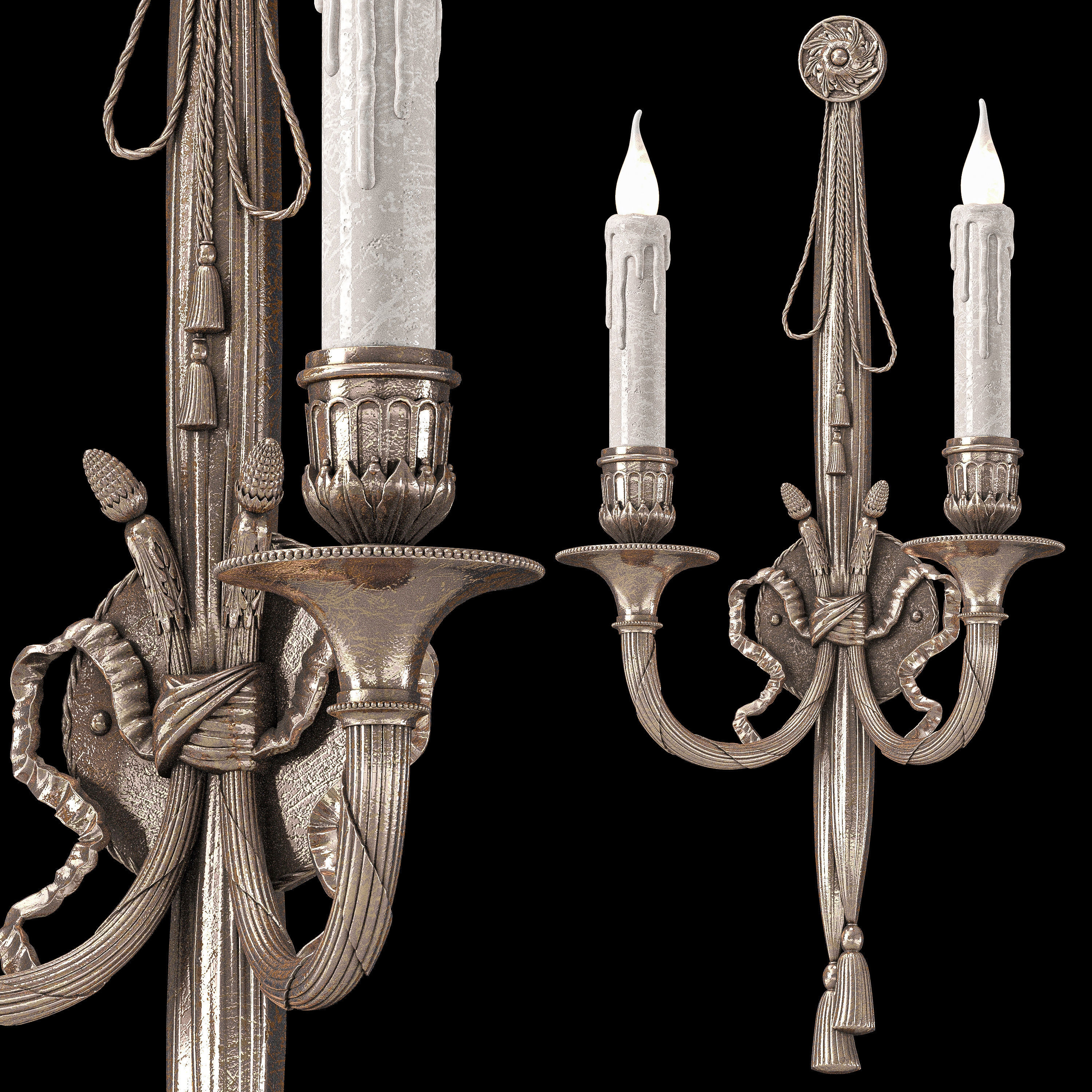 fountainbleu wall lamp art 1002 3D model_1