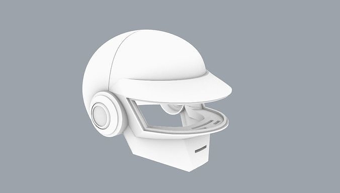 Daft Punk Helmet 3D model 3D printable | CGTrader
