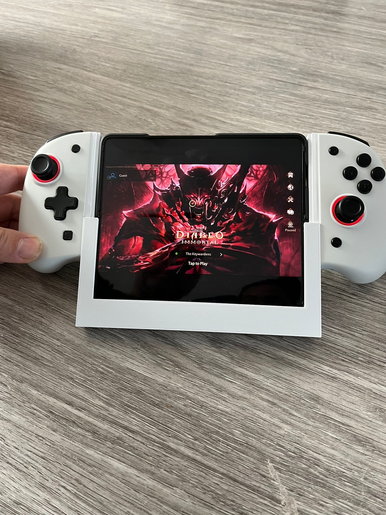 Samsung Fold 5 holder with Switch controllers  3D print model_1